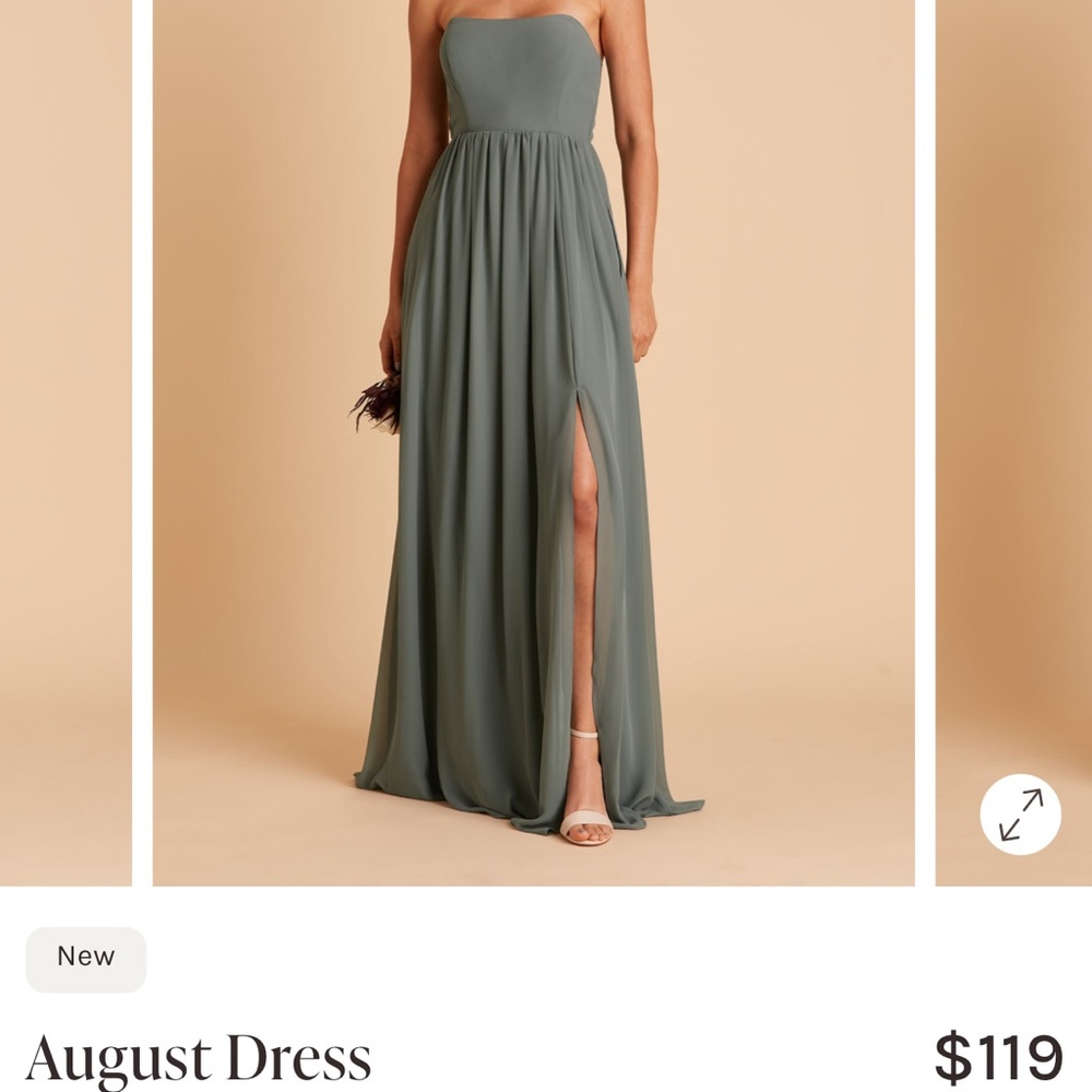 Birdy Grey Strapless Slate Dress